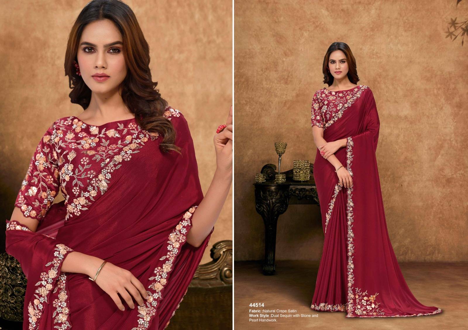 NORITA 44500 SEHER By MAHOTSAV 44501 to 44512 Series Indian Traditional Beautiful Stylish Fancy Colorful Party Wear & Occasional Wear Silk Sarees At Wholesale Price